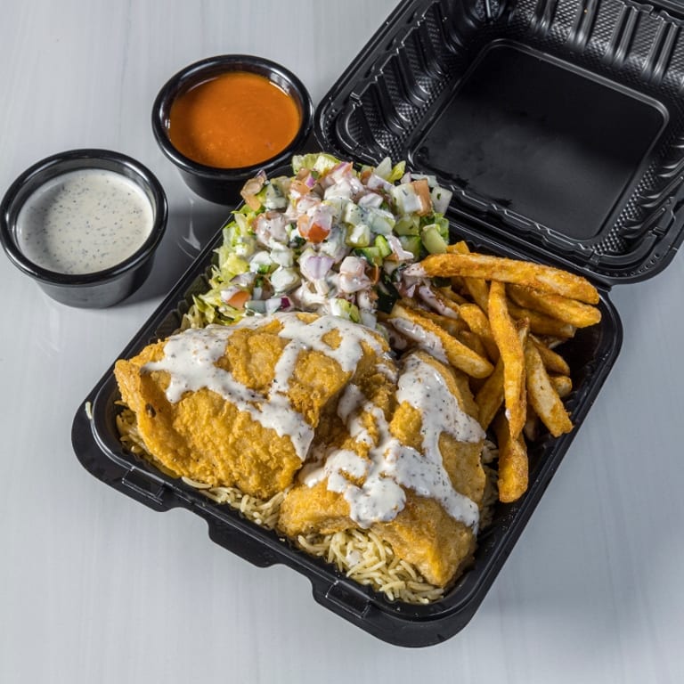 Lunch at Our Halal Mediterranean Restaurant