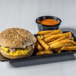 Smash Burger with Fries